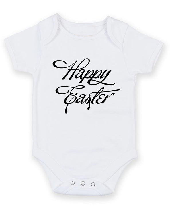 Happy Easter Personalised Baby Boy Girl Unisex Short Sleeve Bodysuit