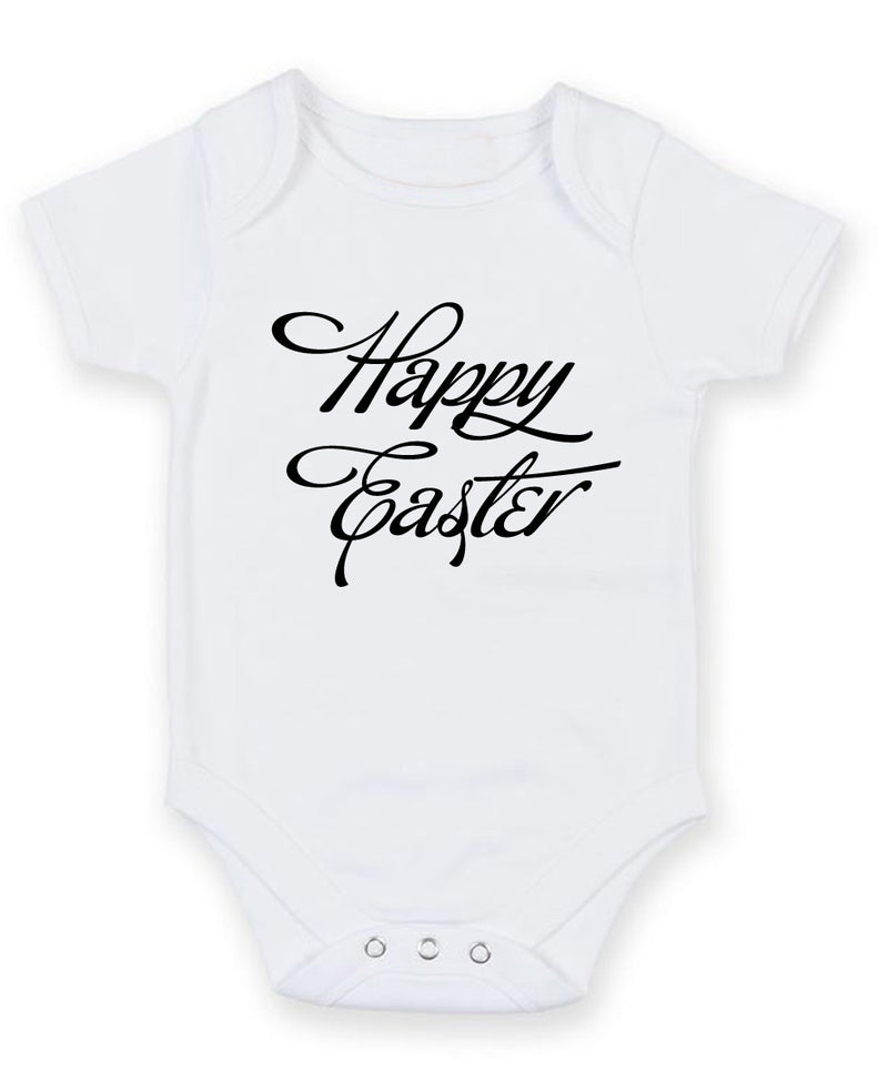 Happy Easter Personalised Baby Boy Girl Unisex Short Sleeve Bodysuit