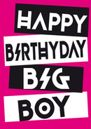 Happy Birthday Big Boy INSPIRED Adult Personalised Birthday Card Birthday Card