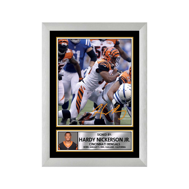 Hardy Nickerson Jr 2 Limited Edition Football Signed Print - American Footballer