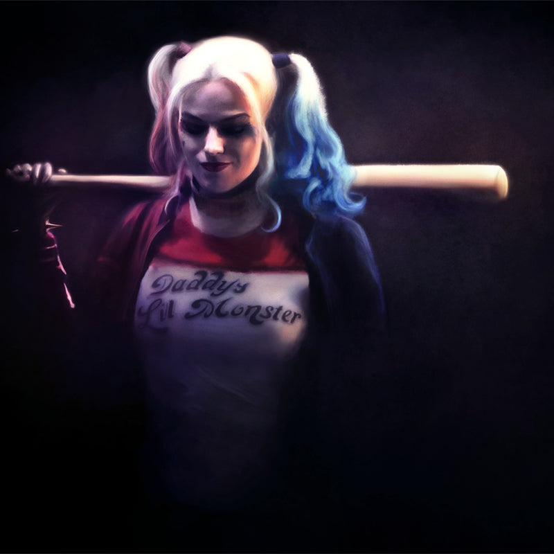 Harley Quinn Lego Display Case - Minifigure Display Background and Frames