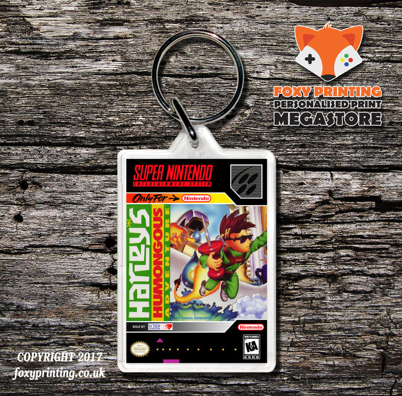 Harley's Humongous Adventure Game Inspired Retro Gaming Keyring