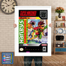 Harley's Humongous Adventure Super Nintendo GAME INSPIRED THEME Retro Gaming Poster A4 A3 A2 Or A1