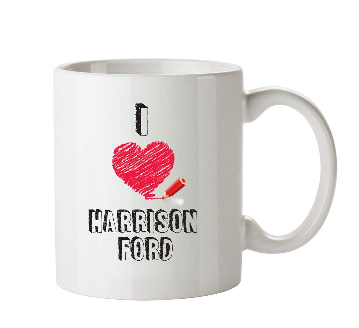 I Love Harrison Ford Celebrity Mug Office Mug – printed mug product image 1