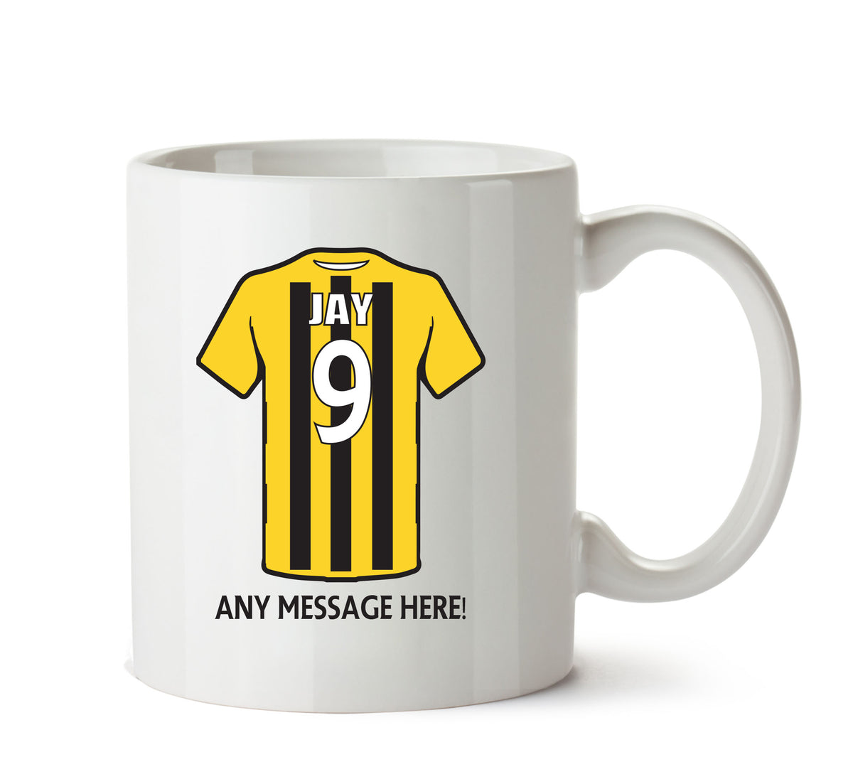 Harrogate Town INSPIRED Football Team Mug Personalised Mug – printed mug product image 1