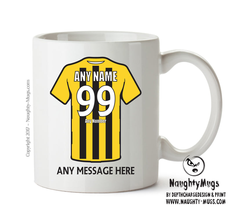 Harrogate Town INSPIRED Football Team Mug Personalised Mug