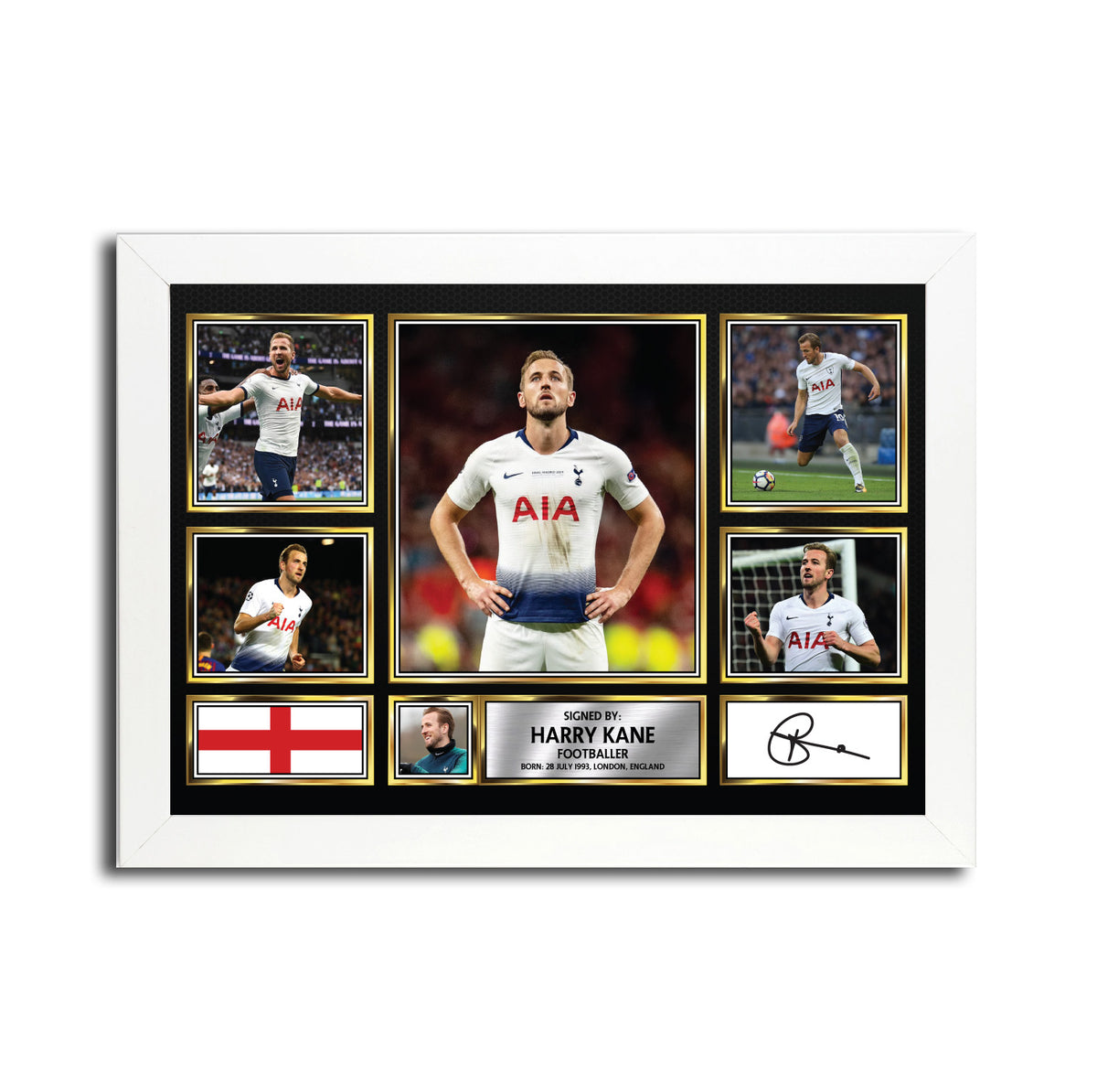 Harry Kane MC1599 Printed Signature Football Poster