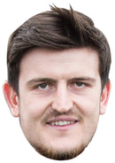 HARRY MAGUIRE JB - Footballer Fancy Dress Cardboard Celebrity Party Face Mask