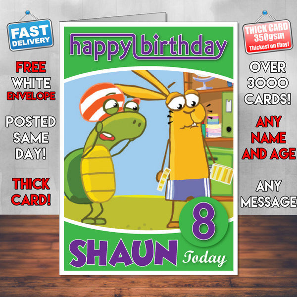 Harry & Toto 1 Style Theme Personalised Kidshows Birthday Card (SA)