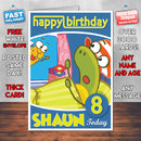 Harry & Toto 3 Style Theme Personalised Kidshows Birthday Card (SA)