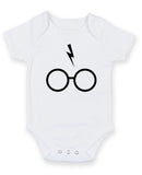 Harry Potter Glasses Personalised Baby Boy Girl Unisex Short Sleeve Bodysuit