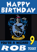 Harry Potter Rvenclaw House THEME INSPIRED Kids Adult Personalised Birthday Card