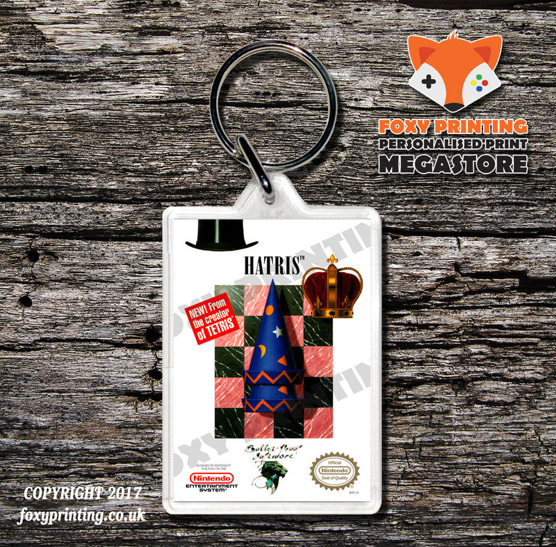 Gyruss Retro NES Game Cover Art Gaming Keyring