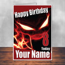 Haunter Pokemon Go THEME INSPIRED Kids Adult Personalised Birthday Card Birthday Card