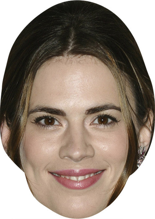 Hayley Atwell MH -2- 2017 Celebrity Face Mask Fancy Dress Cardboard Costume Mask