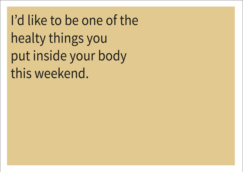 Healthy Inside Your Body INSPIRED Adult Personalised Birthday Card Birthday Card