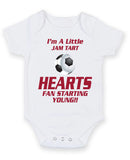 Hearts Fan Starting Football Fan Baby Grow Bodysuit