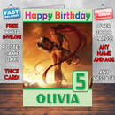 Personalised Heavenly Sword Inspired Style Game Kids Inspired Birthday Card (SA)