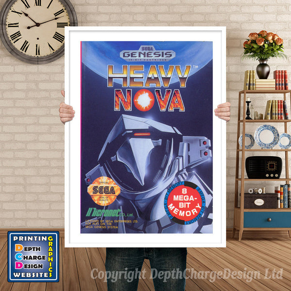 Heavy Nova - Sega Megadrive Inspired Retro Gaming Poster