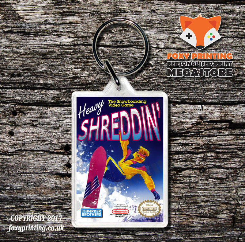 Heavy Barrel Retro NES Game Cover Art Gaming Keyring