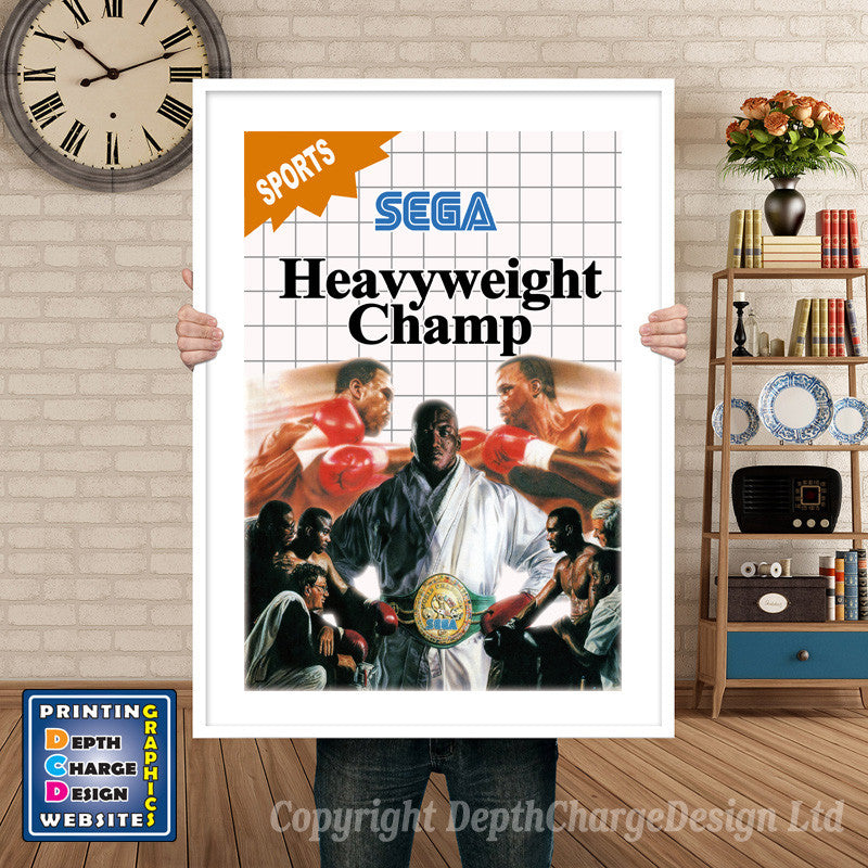 Heavyweight Champ Inspired Retro Gaming Poster A4 A3 A2 Or A1