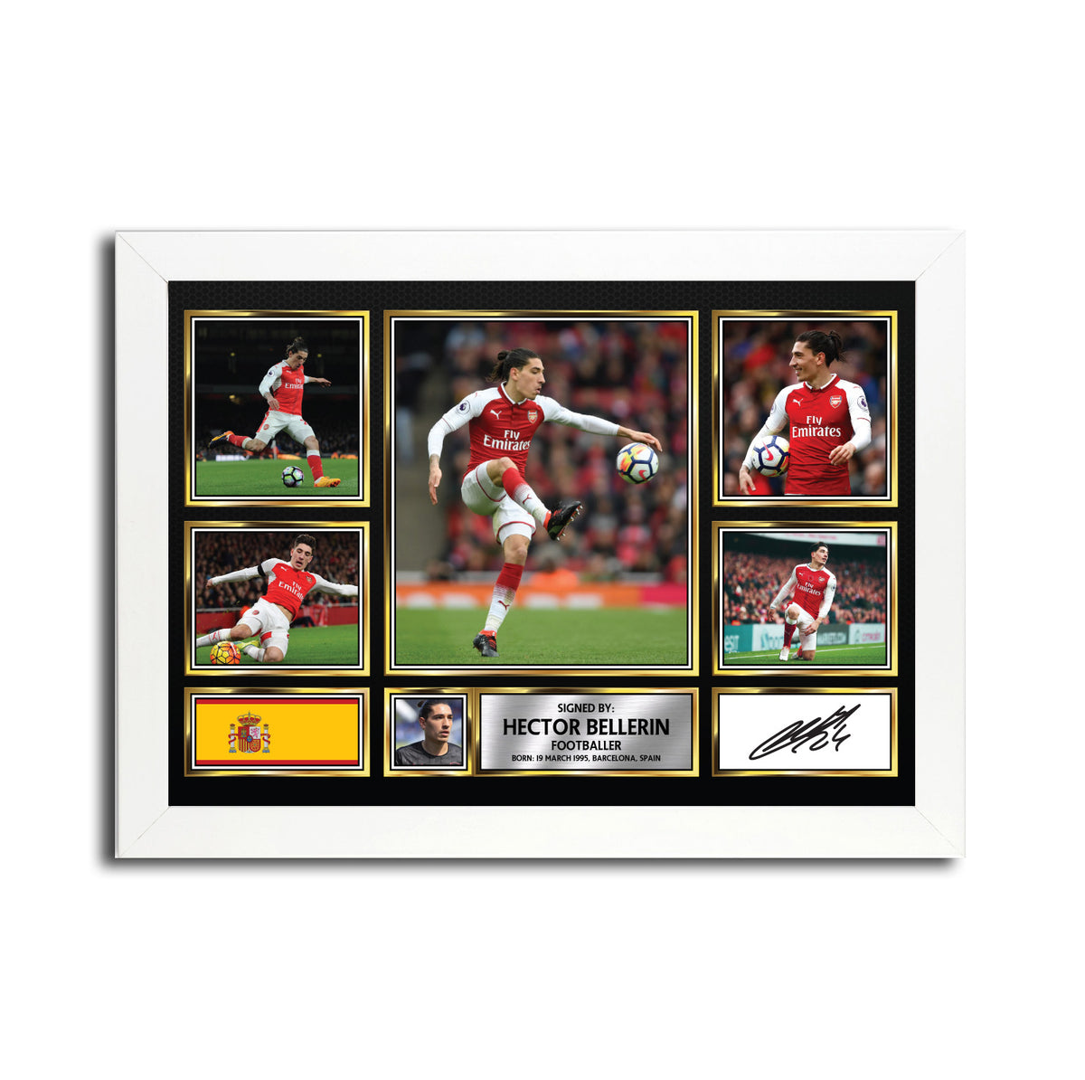 Héctor Bellerín MC1601 Printed Signature Football Poster