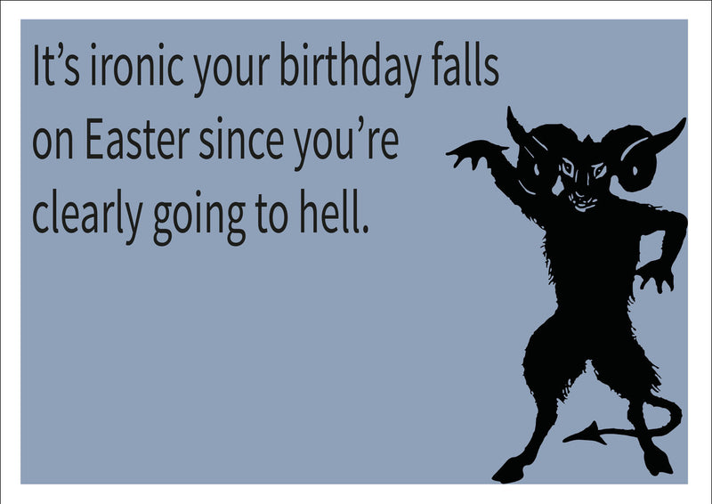 Hell INSPIRED Adult Personalised Birthday Card Birthday Card