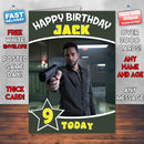 Heroes Reborn Luke Collins Theme Style Personalised Kids Inspired Movie Birthday Card (SA)