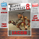 Personalised Heroes 6 Art Inspired Style Game Kids Inspired Birthday Card (SA)