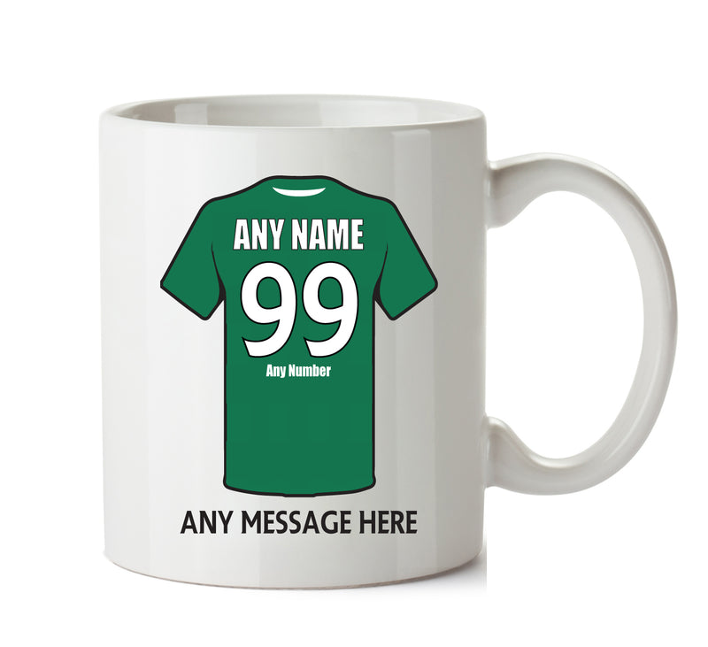 Hibernian Football Team Mug Personalised Birthday Age And Name
