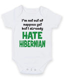 Hibernian Hate Football Fan Baby Grow Bodysuit