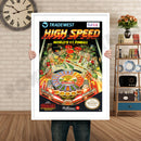 High Speed Retro GAME INSPIRED THEME Nintendo NES Gaming A4 A3 A2 Or A1 Poster Art 284