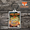 Heavy Shredding Retro NES Game Cover Art Gaming Keyring