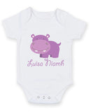 Hippo Zoo Animals. Baby Grow Bodysuit