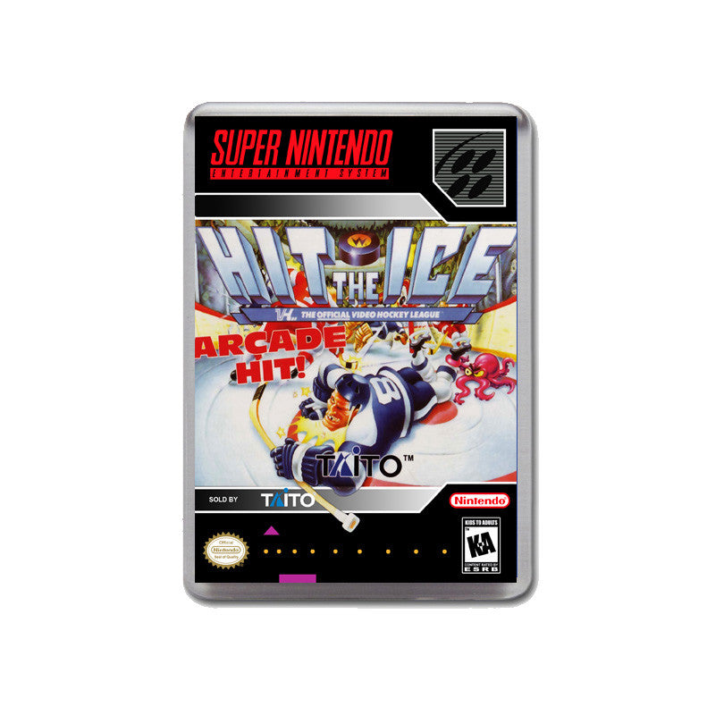 Hit The Ice - SNES Inspired Game Retro Gaming Magnet