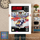 Hit The Ice Super Nintendo GAME INSPIRED THEME Retro Gaming Poster A4 A3 A2 Or A1