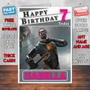 Personalised Hl2 Gordon Freeman Inspired Style Game Kids Inspired Birthday Card (SA)