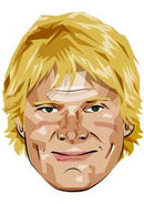 Matthew Hoggard Cartoon CRICKET Celebrity Face Mask Fancy Dress Cardboard Costume Mask