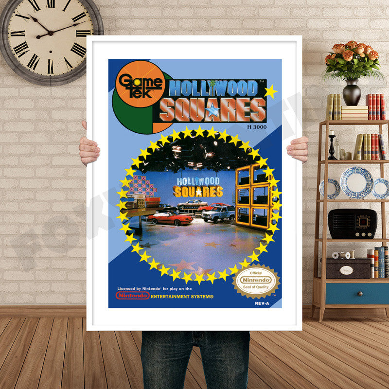 Hollywood Squares Retro GAME INSPIRED THEME Nintendo NES Gaming A4 A3 A2 Or A1 Poster Art 286