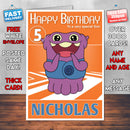 Home Adventures 2 Style Theme Personalised Kidshows Birthday Card (SA)