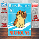 Home Adventures 3 Style Theme Personalised Kidshows Birthday Card (SA)