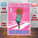 Home Adventures 4 Style Theme Personalised Kidshows Birthday Card (SA)
