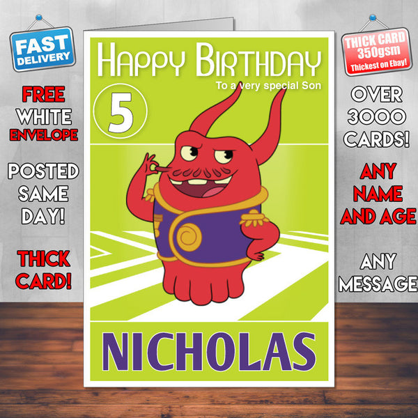Home Adventures 6 Style Theme Personalised Kidshows Birthday Card (SA)