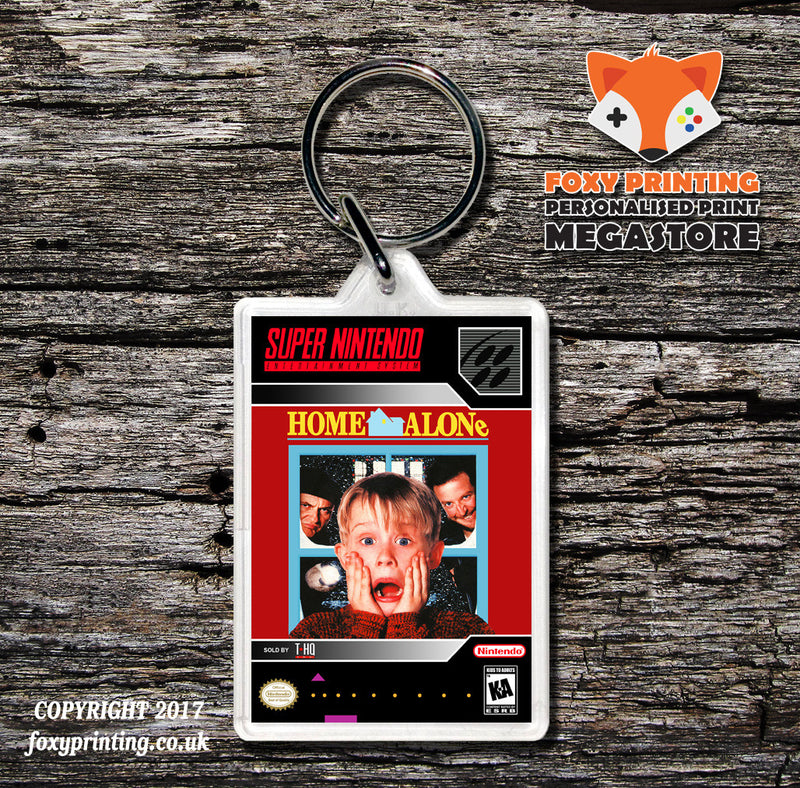 Home Alone Game Inspired Retro Gaming Keyring