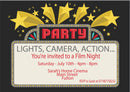 10 X Personalised Printed Home Cinema Party INSPIRED STYLE Invites