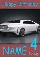 Honda Sport Concept Car Personalised THEME INSPIRED Style PERSONALISED Kids Adult FUNNY Birthday Card