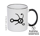 Honey Black Handle Alchemy Mug GOTHIC GOTH HORROR STARS HORROSCOPE BLACK MAGIC MUG