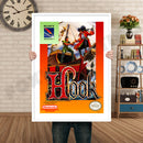 Hook Retro GAME INSPIRED THEME Nintendo NES Gaming A4 A3 A2 Or A1 Poster Art 289