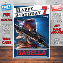 Personalised Horizon Zero Dawn Aloy Inspired Style Game Kids Inspired Birthday Card (SA)