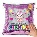 Unicorn 110 Personalised Pastel Pink Magic Cushion including cushion insert
